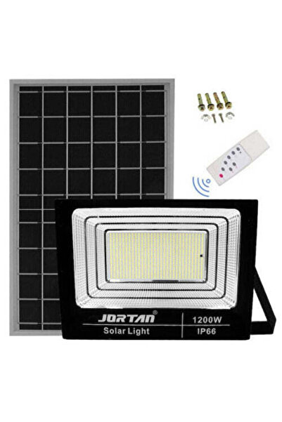 Jortan 1200 W Solar Floodlight with Solar Panel