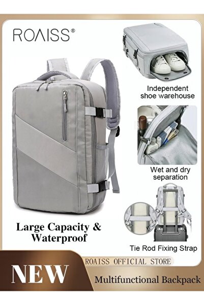 ROAISS Large Travel Backpack Carry On Backpack Expandable Airline Airplane Ap...