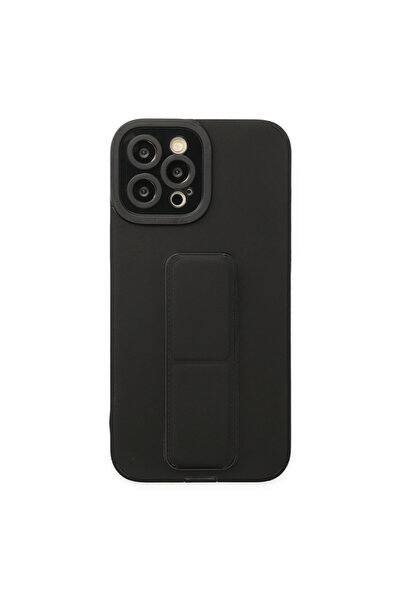 NewFace iPhone 12 Pro Max Case Mega Silicone with Stand - Black