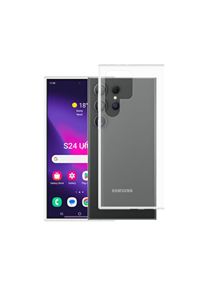 Hatreds Samsung Galaxy S24 Ultra İçin Uyumlu Darbe Emici Yumuşak Ultra İnce S...