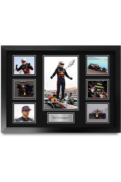 ALAYRA International هدية عرض صور موقعة بحجم A4 لمحبي سباقات الفورمولا 1 بدون...