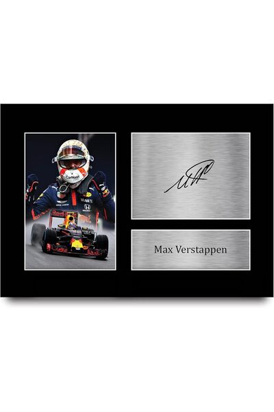 ALAYRA International هدية عرض صور موقعة بحجم A4 لمحبي سباقات الفورمولا 1 بدون...