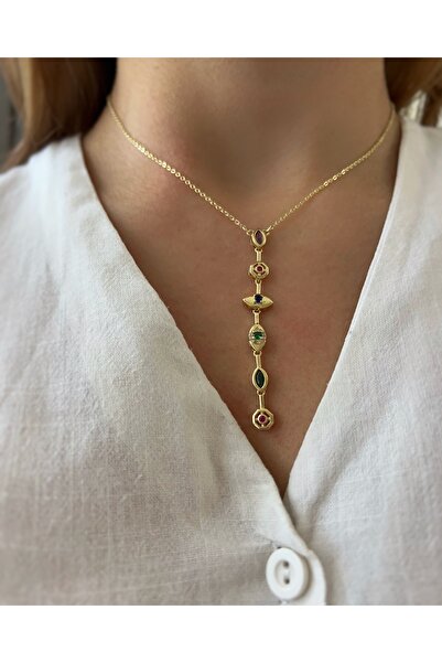 ToffyStore Vip Colorful Stone Pendant Necklace