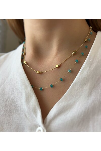 ToffyStore Vip Blue Beaded Necklace