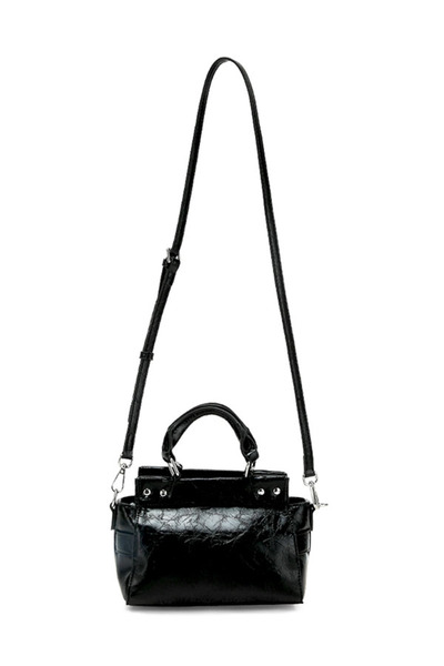 london Rag Women Buckle Detail Satchel Bag in Black