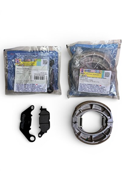 MOTORKİT MK TVS JUPİTER 125 ORJİNAL FREN BALATA TAKIMI ÖN BALATA + ARKA BALAT...