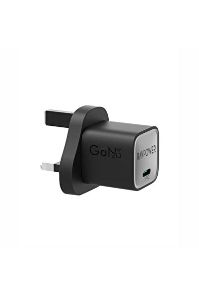 RavPower راف باور - شاحن جداري بمنفذ تايب سي بقوة 20 واط - اسود