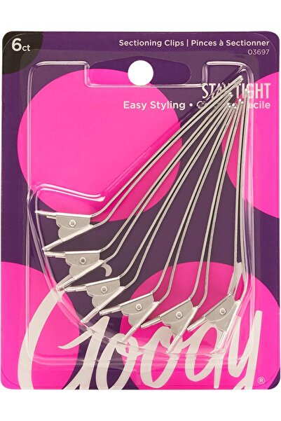 Goody 2x6ct Aluminum Sectioning Clips - 6 CT, Silver