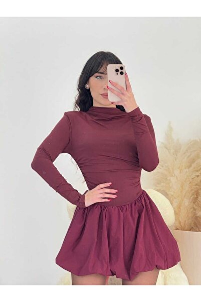 Andress Boutique Rochie mini Estella, burgund