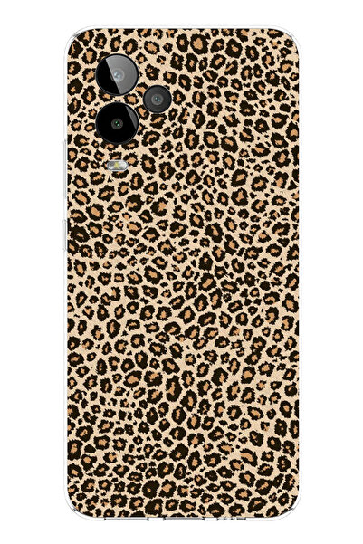 TechTree حافظة سيليكون مطبوع متوافقة مع تصميم ليوبارد من جي إم 24 برو