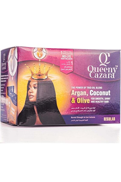Queeny Cazara Argan, coconut, and olive oils for soft, shiny, healthy hair