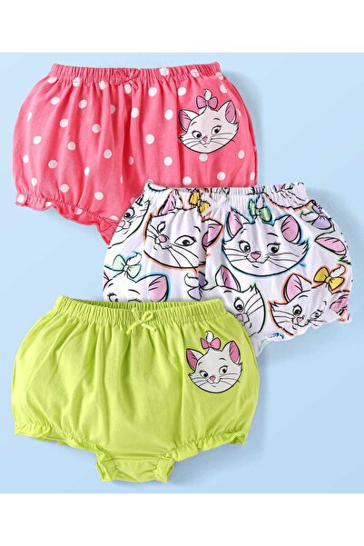 Babyhug Disney بنطلون قطني منسوج من Aristocats Marie Graphics، حزمة من 3 قطع ...
