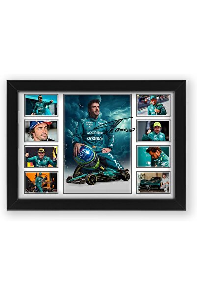 ALAYRA International هدية عرض صور موقعة بحجم A4 لمحبي سباقات الفورمولا 1 بدون...