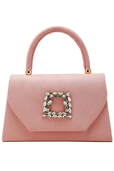 london Rag Women Mini Top Handle Brooch Bag in Pink