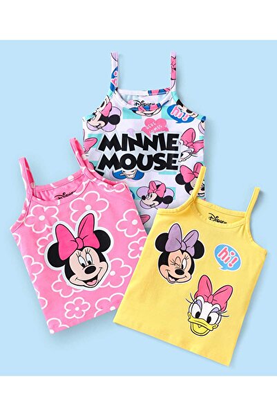 Babyhug Disney سراويل داخلية مزينة برسومات ميني ماوس، حزمة من 3 قطع - أصفر/ور...