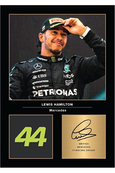 ALAYRA International هدية عرض صور موقعة بحجم A4 لمحبي سباقات الفورمولا 1 بدون...