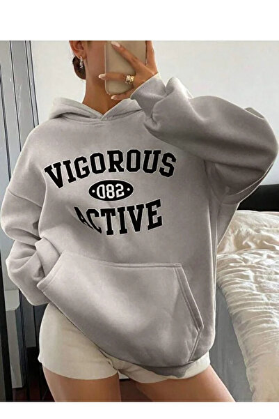 Mayer Butik Unisex Femei/Bărbați Vigorous Active cu imprimeu Bumbac supradime...