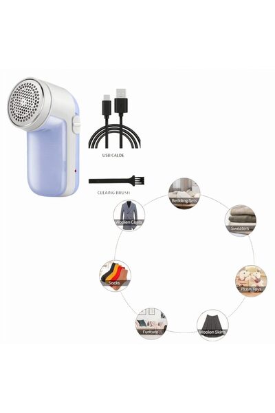 Issa Dispozitiv de îndepărtare a scamei 13x5cm USB reîncărcabil, portabil, di...
