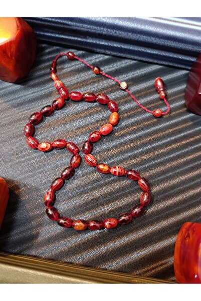 Anemore Collection سبحة من العقيق الناري مصنوعة يدويًا من قبل حكيم إل صيد