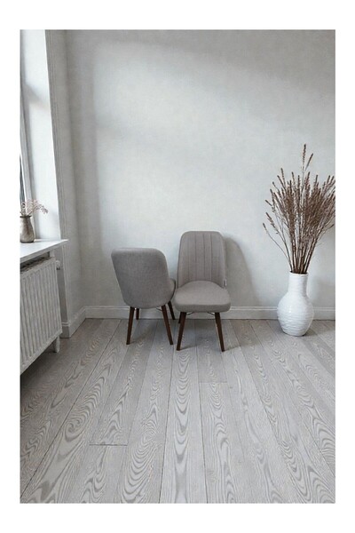 baresmu Hasa 2 Adet Sandalye – Ahşap Ayaklı, Ergonomik, Rahat Oturumlu Modern Mutfak ve Yemek Sandalyesi