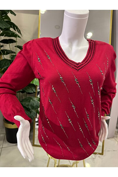 Anka Taşlı triko kazak