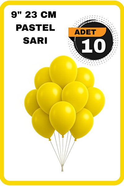 FESTİLO Pastel Balloons 9 Inch 23 cm Helium Compatible 10 Pieces Birthday Cel...