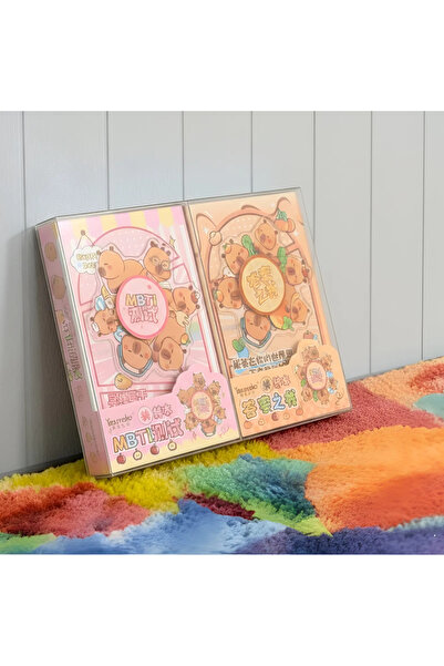 ÖZ KIRTASİYE Capybara Yeni Sezon Şekilli Kutulu Dönmeli Not Defteri (1adet)