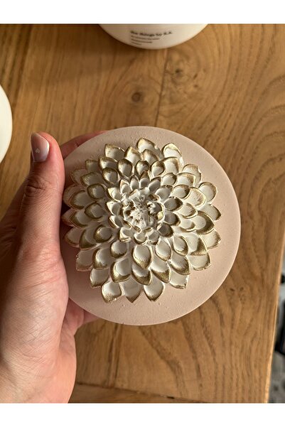 the things home El Yapımı Dekoratif Beton Kapaklı Mum | %100 Doğal Soya Wax |...
