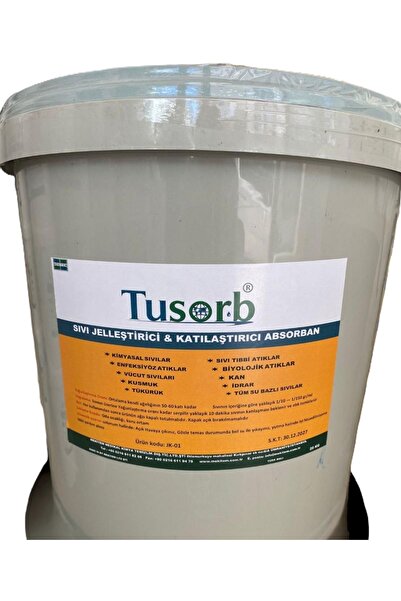 Tusorb PAZAR10/ Sıvı Atık Jelleştirici Ve Katılaştırıcı Absorban 20 KG