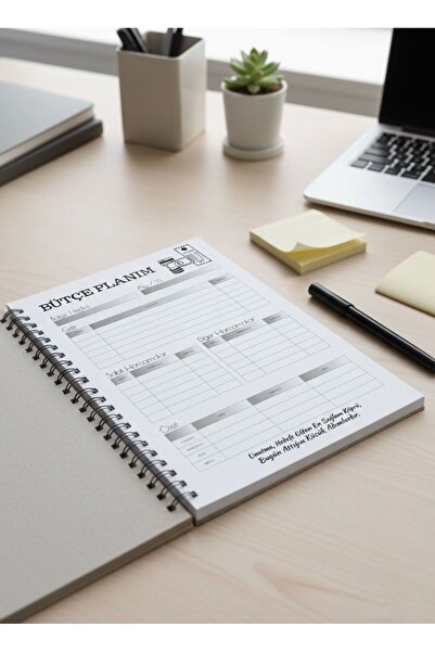İmajmix دفتر تتبع النفقات والإدخار A5 - مخطط مالي