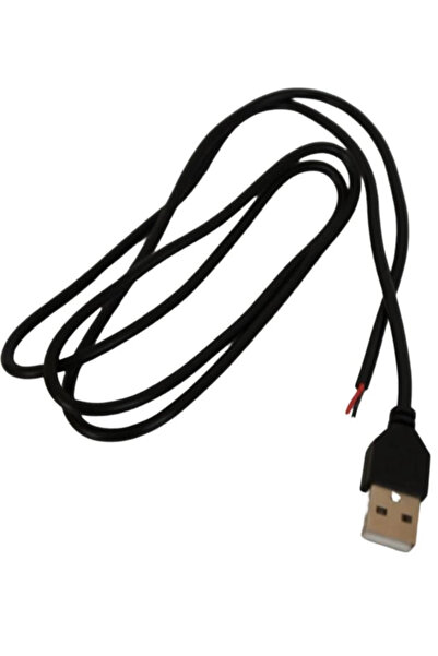 POWERR LED AYDINLATMA 5 Volt 2 Amper 100 cm Ucu Açık USB li Siyah Renk Erkek ...