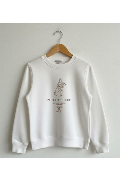 LORVEX سويت شيرت برقبة دائرية للأطفال والكبار – بييروت هير مطبوع