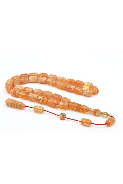 Murty99 Model de butoi semnat de maestru Halil, dimensiune mare, maro portocaliu, chihlimbar, mărgele de rugăciune