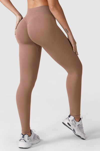 quitaly LUNA Безшевни спортни клинчета с push-up ефект - Мока