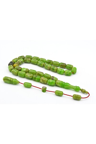 Murty99 Model de butoi semnat de maestru Halil, dimensiune mare, verde moaré, cu mărgele de rugina strânsă