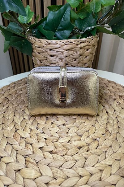 themoiss Women's Gold Wallet - Card Holder Detail, Small Size - Fibag