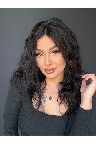 Suzan Peruk Tül peruk Gerçek insan saçı -Her başa tam uyumlu ayarlanabilir öz...