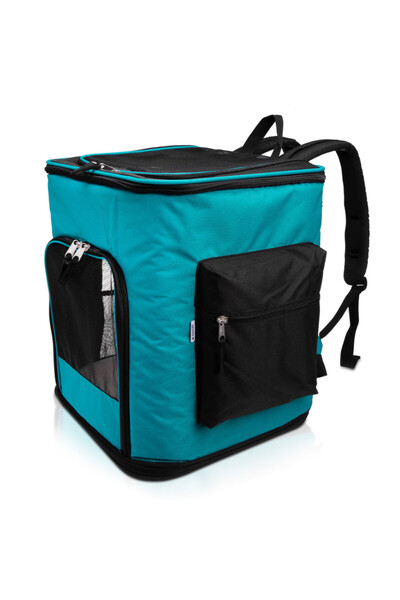 Navaris pet carrier backpack, 41x34.5x43 cm, for dogs/cats up to 12 kg, gray,...