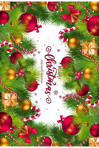 SHome Premium Nova godina Sa deznom Štampano Stolnjak – Živopisne boje Otporn...