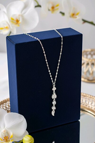 AKN STOREE ZİRKON TAŞLI TÜYLÜ VS. FİGÜRLÜ Y KOLYE