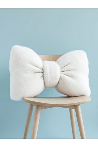 FARCY Bowknot Appearance XXL Pillow Filled Plush Bow Ribbon Gift Pillow Bed S...