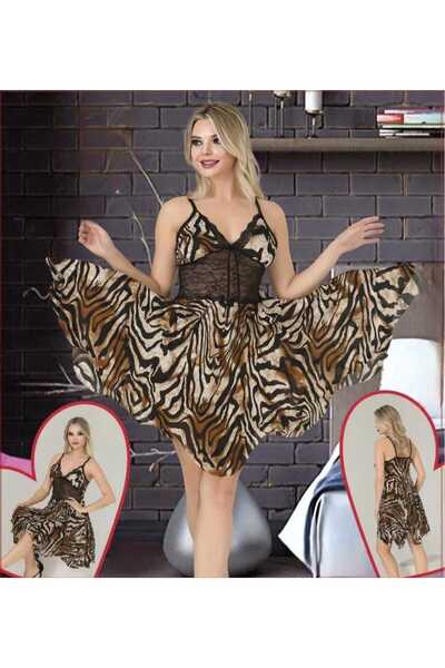 ZAVERA WOMAN Γυναικείο νυχτικό με δαντέλα από 100% βαμβάκι