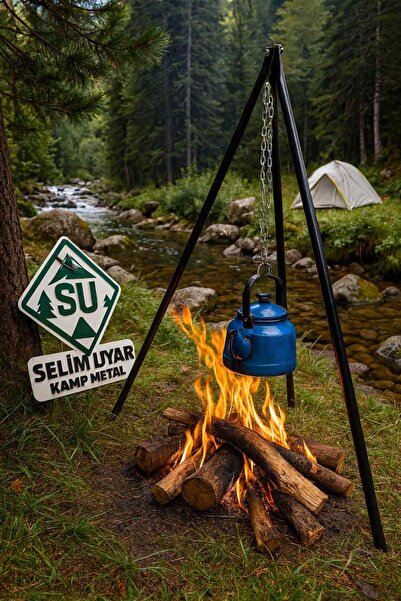 selim uyar kamp metal Üç Ayak Askılı Izgara