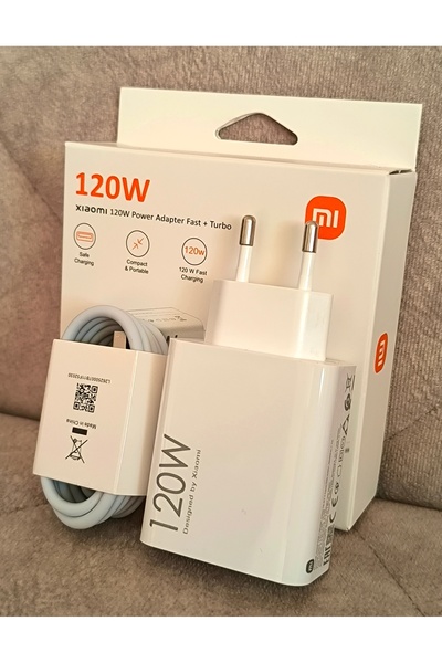 Kotenart Xiaomi Mi Note 13 Pro / 13T Pro / 13 Pro Plus Uyumlu 120Watt Turbo Hızlı Şarj Cihazı Aleti Seti