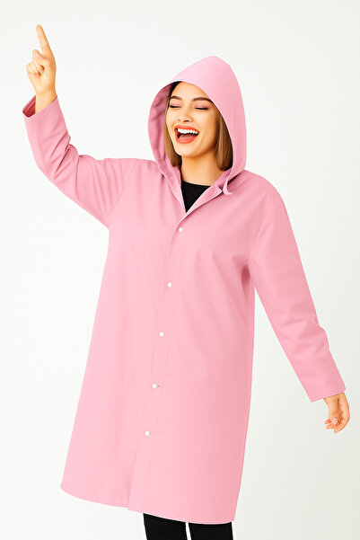 HGROUP Unisex Su Geçirmez Kapüşonlu Yağmurluk, Hafif ve Katlanabilir Yağmur Pançosu, Rüzgar Geçirmez