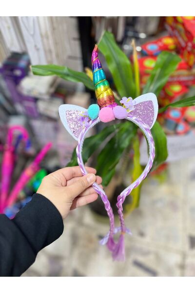 EyER Shoping Unicorn Figured Hair Crown Purple