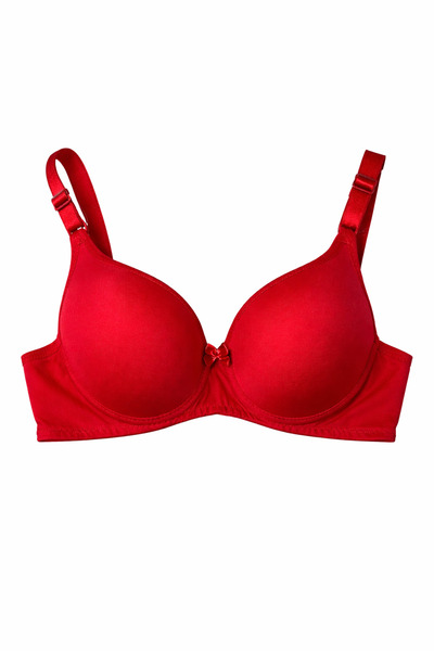 serenna wear Women's Red Padded Padded Underwire Bra