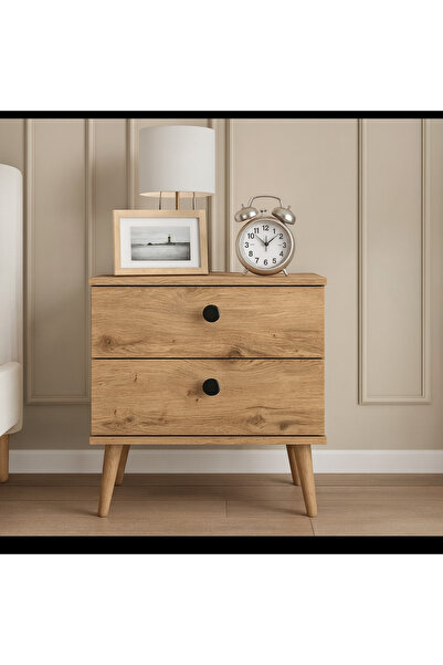Beğendik Mobilya Atlantik Ceviz Hazır Kurulu Montajlı Komodin