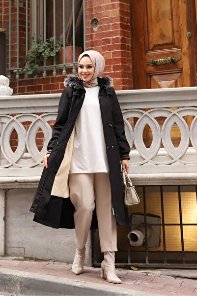 Vibeys Collection Women's Winter Coat & Coat with Fur Inside and Waterproof