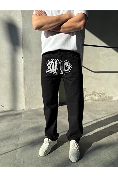 XPUPPETWEAR Loose Fit Jeans with Embroidery Detail